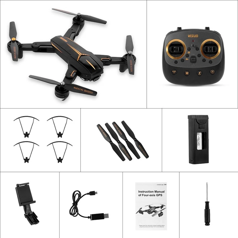  VISUO XS812 GPS 5G WiFi FPV 4K HD Camera Altitude Hold Mode Foldable RC Drone Quadcopter Drones VS 