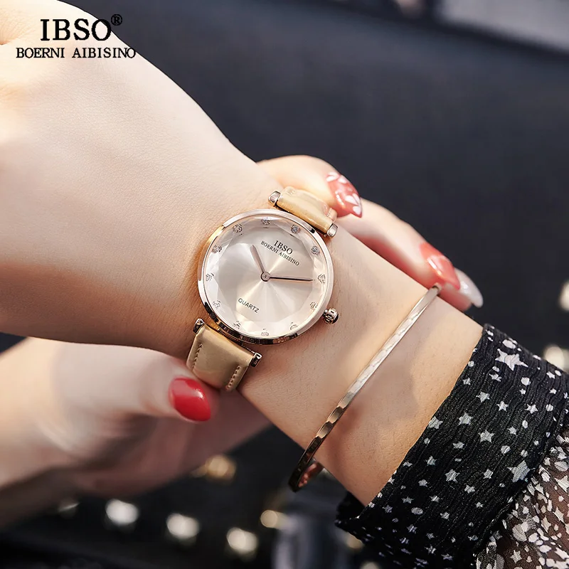 IBSO Brand Fashion Women Wrist Watches Leather Strap Relogio Feminino Luxury Ladies Quartz Watch Women Montre Femme 2018 Clock IBSO Brand Fashion Women Wrist Watches Leather Strap Relogio Feminino Luxury Ladies Quartz Watch Women Montre Femme 2018 Clock