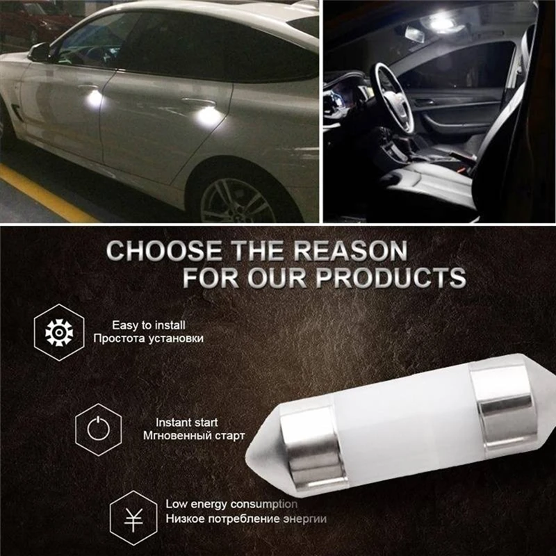 

100% brand new durable high brightness C5W COB car LED reading light car top light double point light License Plate Light
