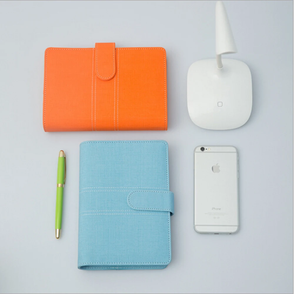 

Colored Multifunctional Hand Account A6A5 Loose-leaf Notebook Japan Korean Style Diario Binder Spiral Planner Notepad