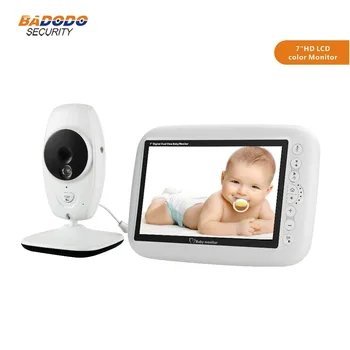 

7.0 inch 720P HD LCD wireless baby monitor support IR Night vision Temperature detection two way talk music play Data privacy