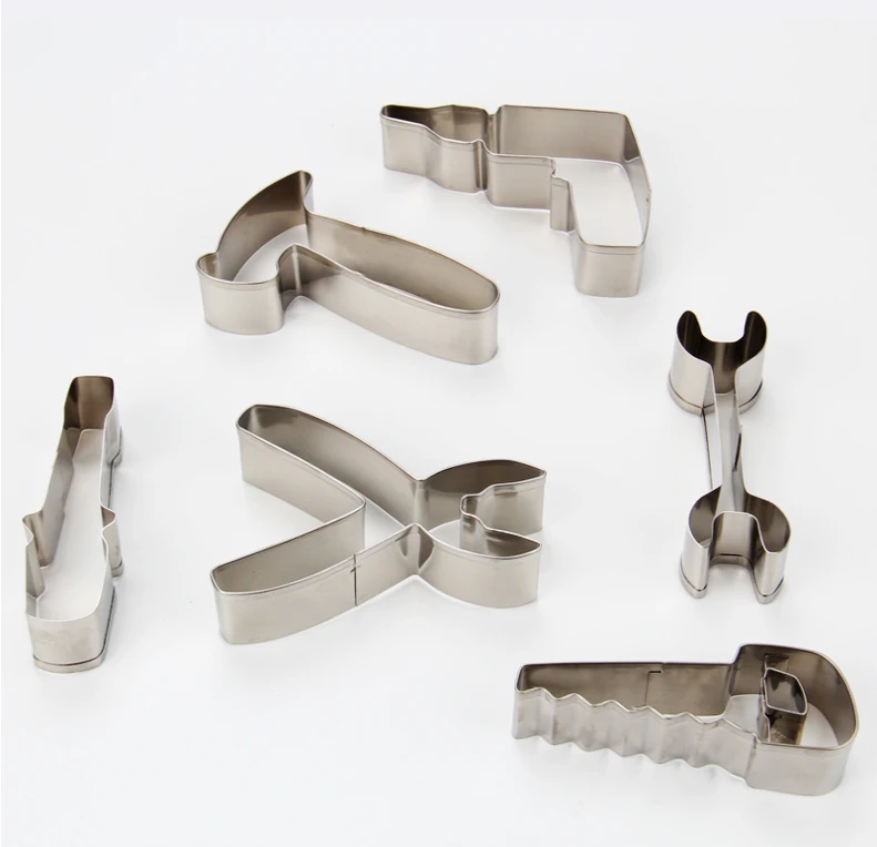 

New!Hammer drill saw stainless steel cookie cutter cookie mold cookiet 6 pcs/set