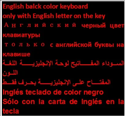 7 дюймов Универсальный Micro USB клавиатура для планшетных ПК Английский Русский Испанский Арабский чехол клавиатуры можно выбрать - Цвет: black English case