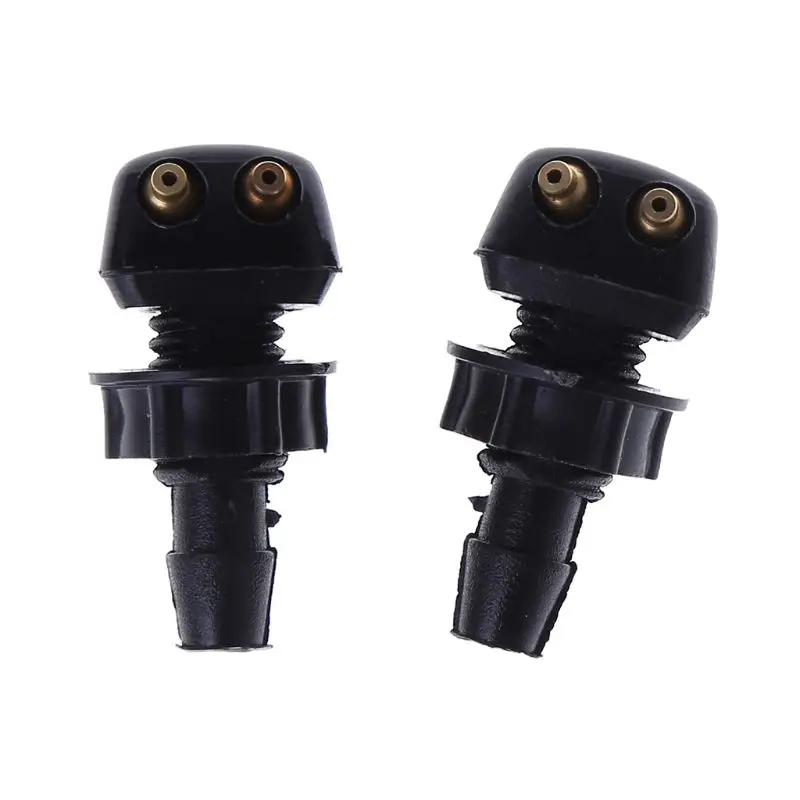 

New 2 X Auto Car Front Windscreen Universal Washer Wiper Nozzle Water Spray DIY Kits For Volvo For VW Replacement qyh