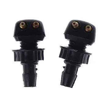 

New 2 X Auto Car Front Windscreen Universal Washer Wiper Nozzle Water Spray DIY Kits For Volvo For VW Replacement qyh