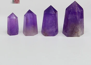 

WBY 2017 608+++++Natural amethyst column desktop ornaments puzzle Wang Yun poly energy