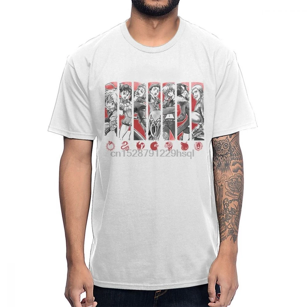 

Anime Seven Deadly Sins T Shirt Meliodas Ban Escanor Diane Lion Dragon Fox Summer New Arrival Men T-Shirt