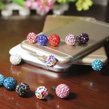 Marsnaska элегантность модный стиль с алмазным шаром дизайн мобильного телефона ушной колпачок Пылезащитная заглушка для Iphone samsung 3,5 мм Пылезащитная заглушка