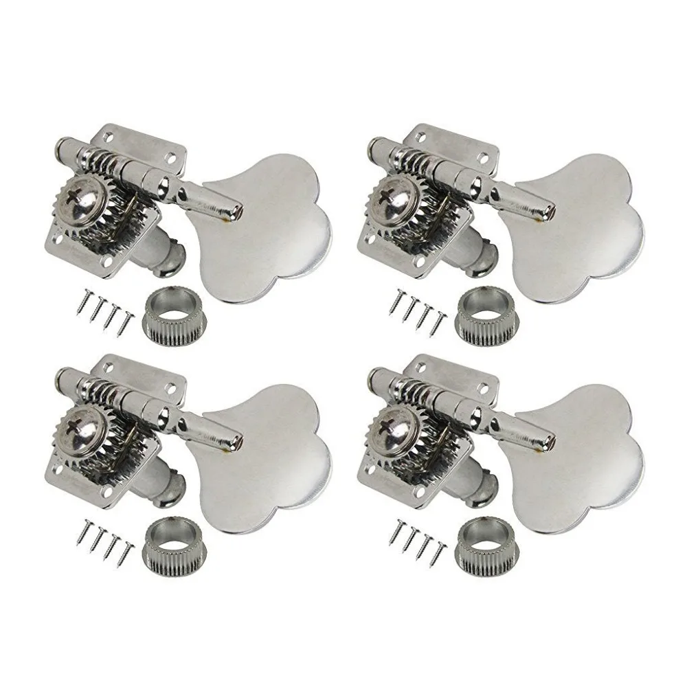Chrome Bass Machine Heads Tuning Pegs for fdr Style Bass_Open Big Style Bass guitar Tuners