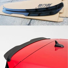 for Volkswagen GOLF MK7 MK7.5 spoiler 2014-2018 GOLF 7 GOIF 7.5 spoiler high quality ABS material car rear wing color rear abs car rear roof spoiler wing window lip for vw volkswagen golf 7 2014 2018 mk7 7 7 5 gti r bumper only