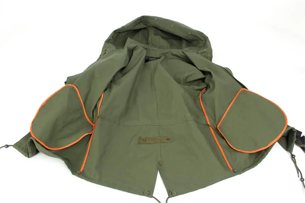 JAZZEVAR Женский пальто армейский зеленый большой цвет енота мех с капюшоном парки верхняя одежда длинная съемная зимняя куртка с подкладкой