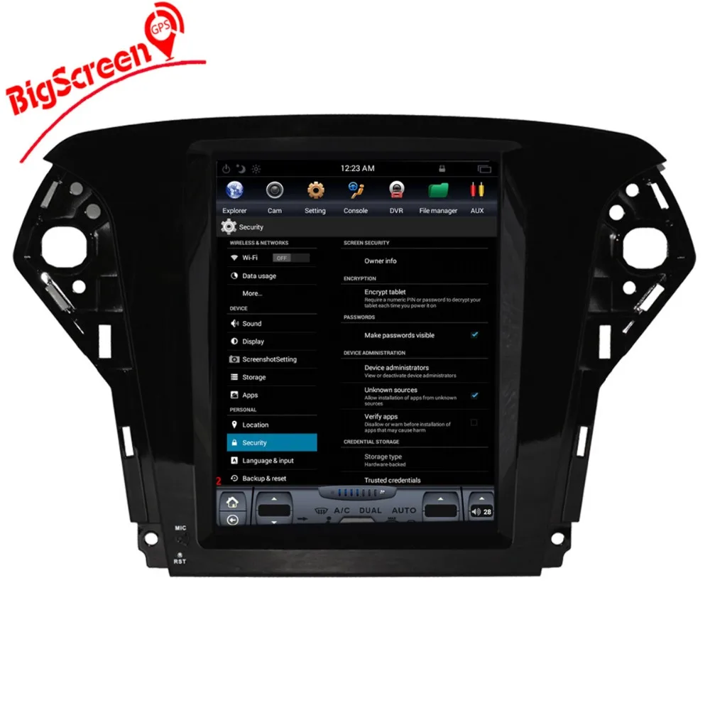 10 4 "чистый Android Tesla стиль автомобильный dvd плеер GPS Navi для Ford Mondeo 2007 2012 Авто Стерео