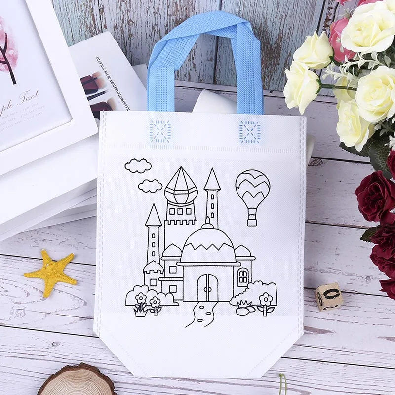 1pc For Children DIY Drawing Craft Color Bag Children Learning Educational Tools With A Safe Watercolor Pen For Baby Gifts