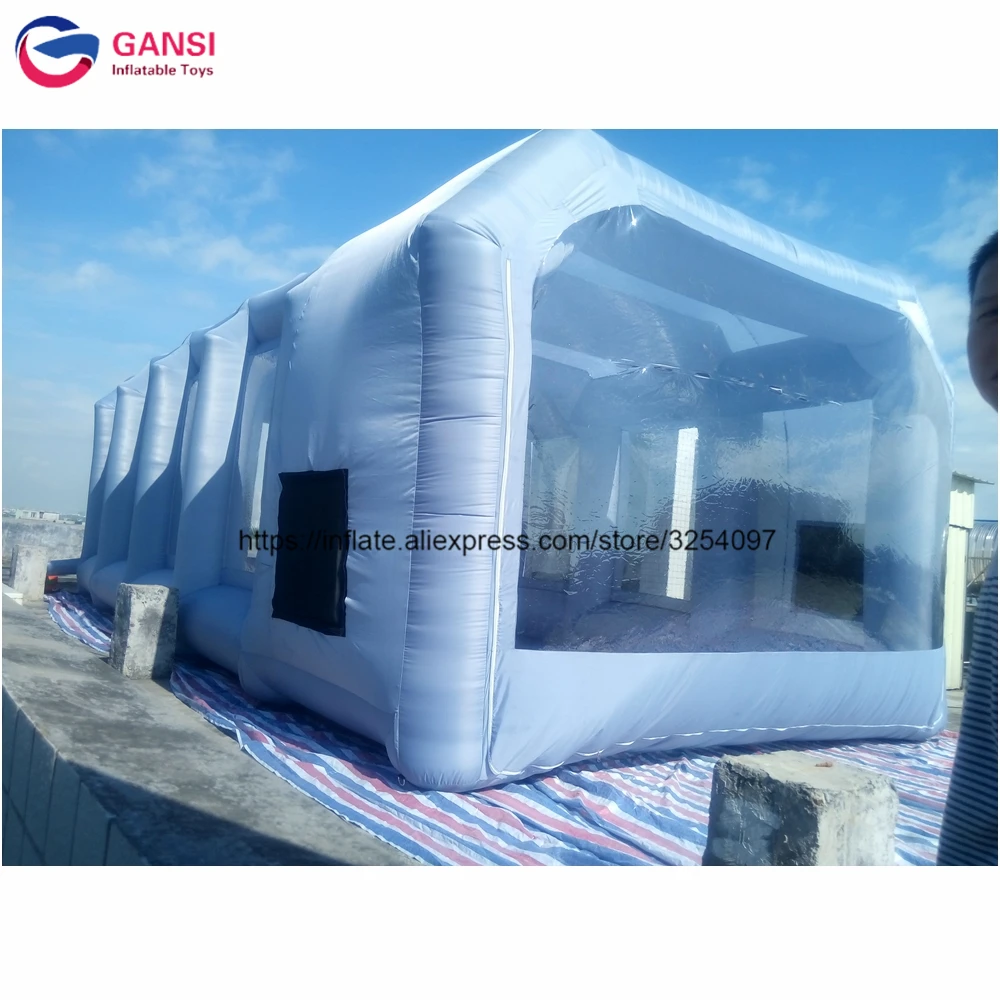  10*5*3.5m Inflatable spray paint booth for saleGuangzhou factory price mobile work station inflatab
