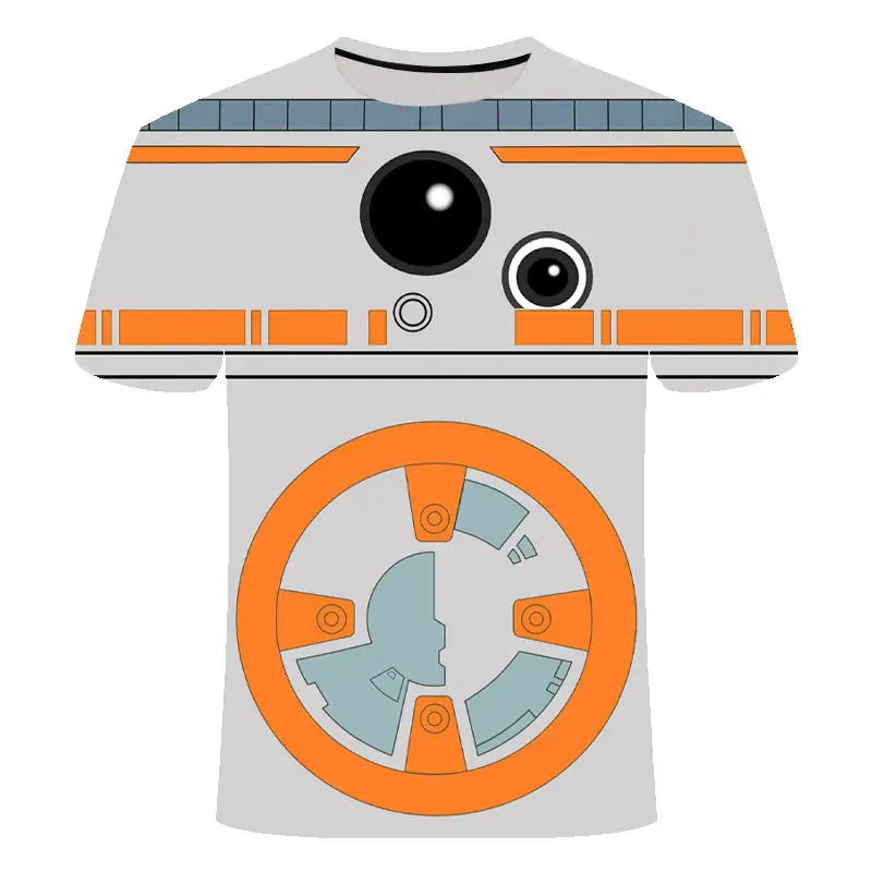 

2019 Creative Robot Print Star Wars T-shirt Robot Shirt Teen Novelty Men's Sleeve T-Shirt Top Fashion T-shirt Darth Vader