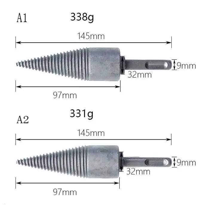 Маленькая дровяная машина, сверло по дереву, расширитель, перфоратор, сверло для расколотого дерева, конусные сверлильные инструменты