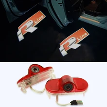 2 X Car Door HD LED Laser Welcome Projector Logo Ghost Shadow Light For VW Golf 4 MK4 Touran Caddy MK4 Bora Beatles