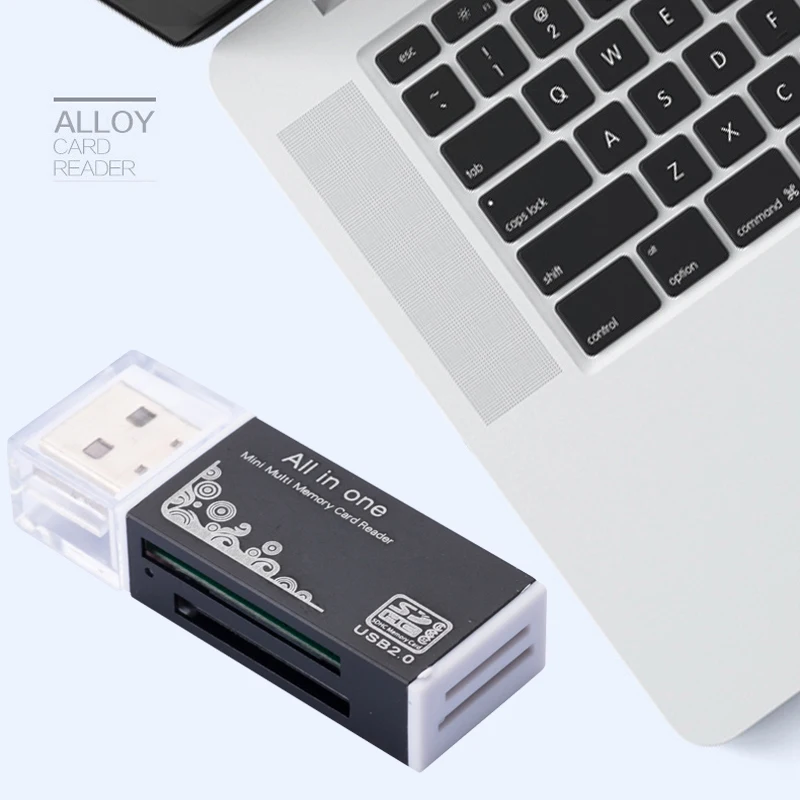 USB 2,0 4 в 1 устройство для чтения карт памяти для Memory Stick Pro Duo Micro SD TF M2 MMC SDHC Флешка картридер высокое Скорость кард-ридер UK