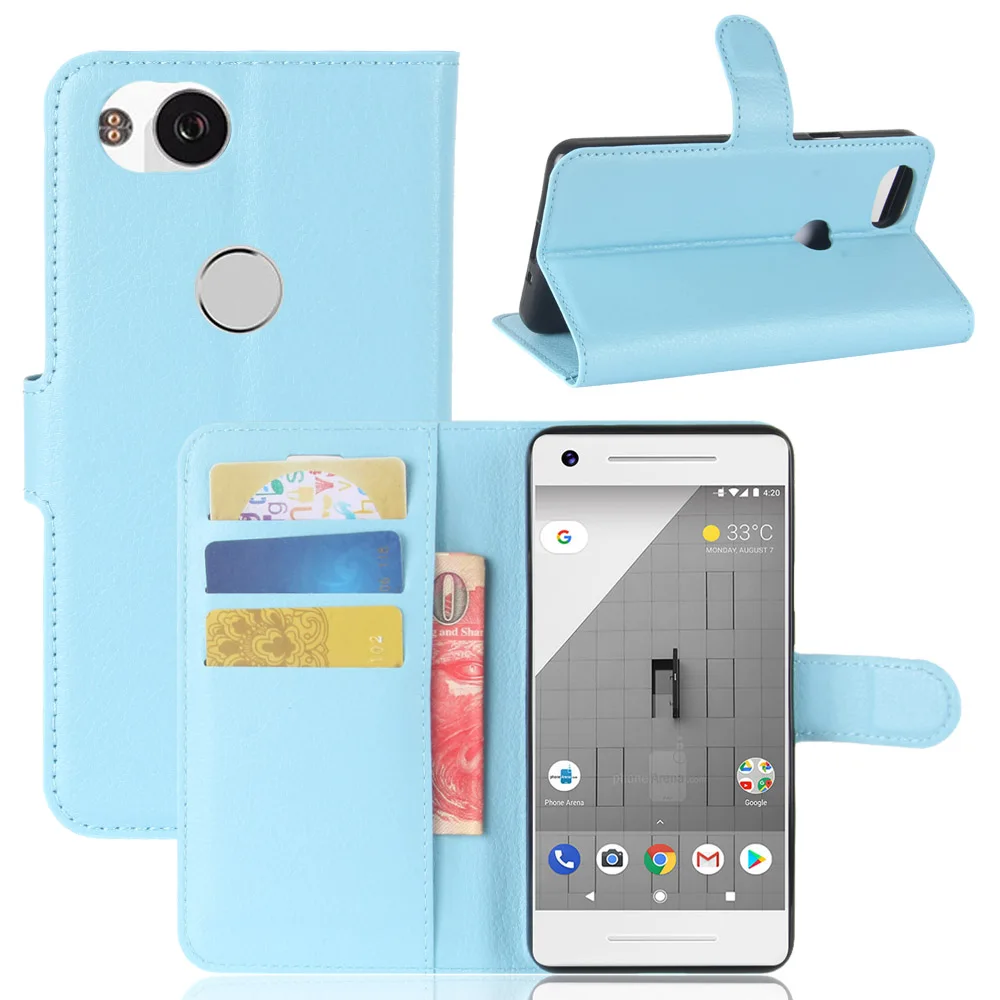 Телефон чехлы для Google pixel2 50 шт./лот ТПУ кожаный чехол bookcover случае Бесплатная
