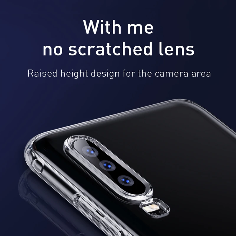 Baseus Transparent Phone Case For Huawei P30 Pro Fundas Soft TPU Silicone Case Protective Back Cover For Huawei p30 p30pro Coque