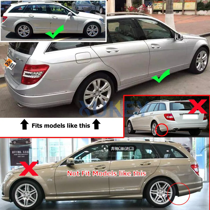 Брызговики для Mercedes Benz C Class W204 S204 автомобиля с кузовом универсал 2008 2009 2010|flaps splash