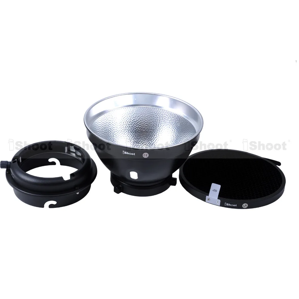 

HOT: Metal Bayonet Adapter for Elinchrom Mount Studio Flash Strobe Monolight + Bowens Mount Reflector Softbox + Honeycomb Grid