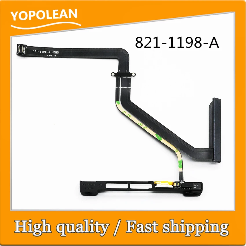 

New HDD 821-1198-A HDD Hard Drive Flex Cable With Bracket For MacBook Pro 15 A1286 2009 2010 2011 Years