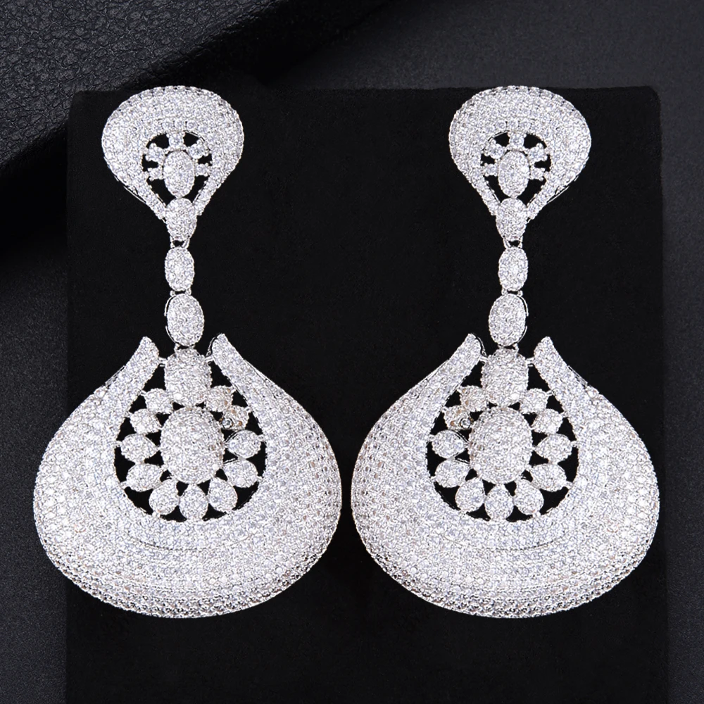 

missvikki Dubai African Luxury Original design Dangle Hanging Earrings for Women Fashion Wedding Party Jewelry Ladies Bijoux