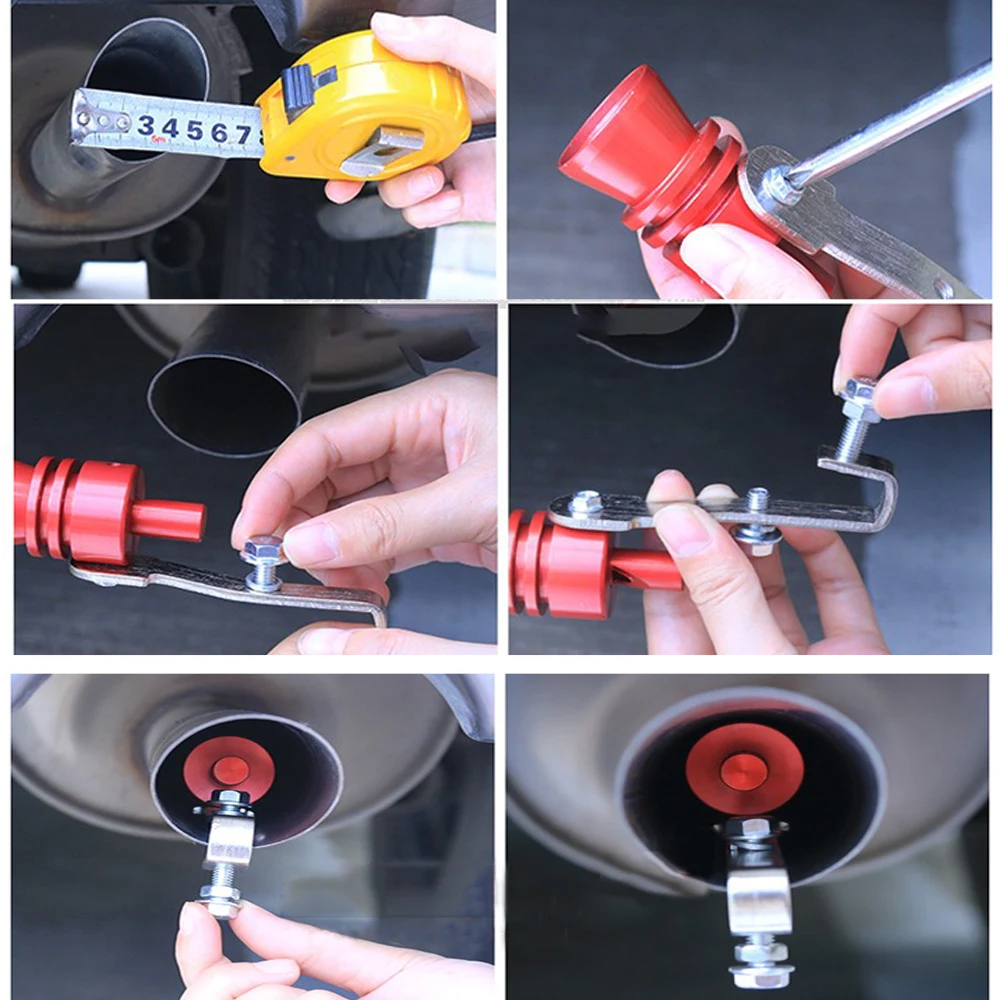 

Car Turbo Sound Whistle S Muffler Exhaust Pipe Auto Blow-off Valve Simulator for All Vehicles Models 19mm Diameter Car Accessory