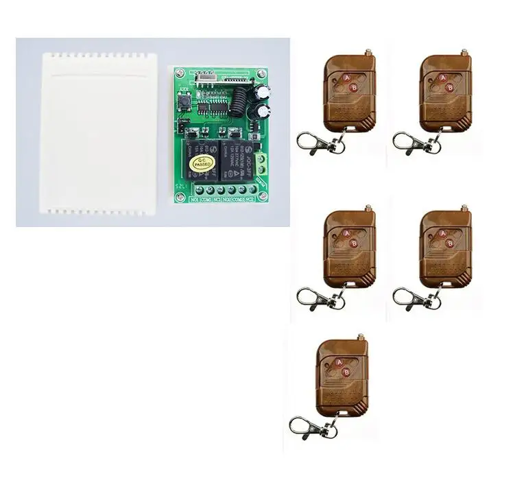 Top smart home DC12V 2CH RF Беспроводная система дистанционного управления teleswitch 5 x