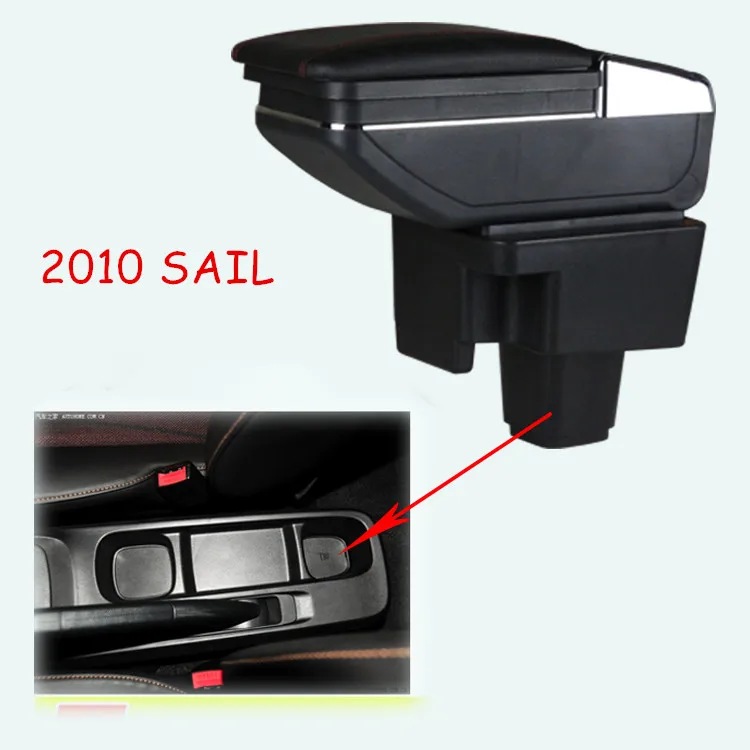 

FREE SHIPPING Car Armrest For Chevrolet SAIL 2010-2014,Car Console Box Center Arm Rest With Cup Holder Ashtray,Car Accessories.