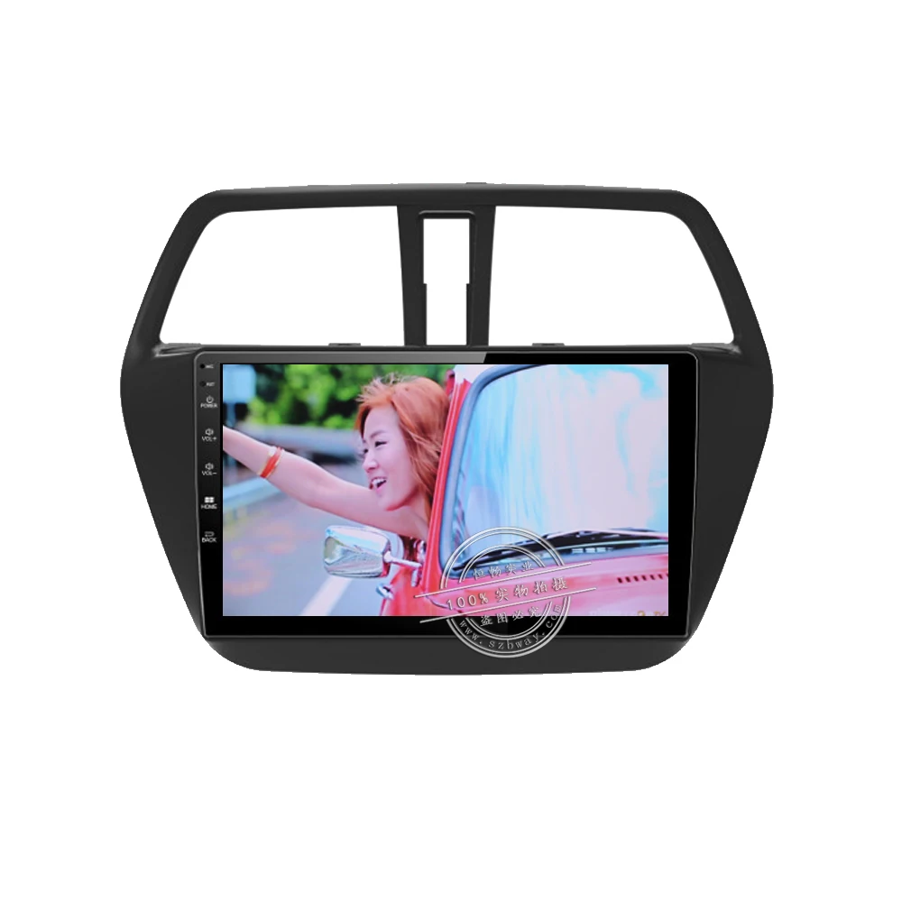 Best HANG XIAN 9" Car radio for Suzuki S-CROSS 2014 Quadcore Android 7.0.1 car dvd player gps navi with 1G RAM,16G ROM,steering wheel 14
