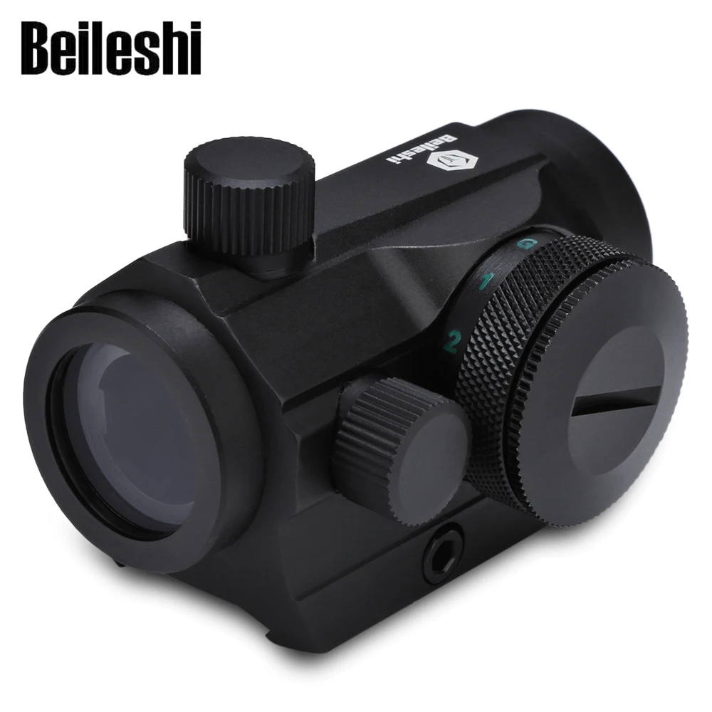 

Red Green Micro Dot Rifle Scope Riflescope Black Holographic Sight Rail Mount 20mm Black for Hunting