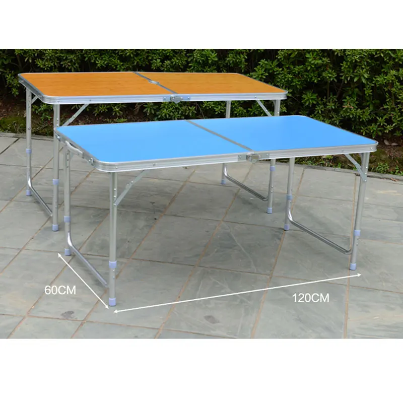 Height Adjustable Outdoor Furniture Sets 1 Table 4 Chairs Folding Desk Portable Camping Picnic Foldable AL Ultralight Tables
