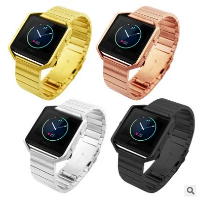 2016 New Arrivals Stainless Steel Link Bracelet Watch Bands Strap with Tool for Fitbit Blaze Activity