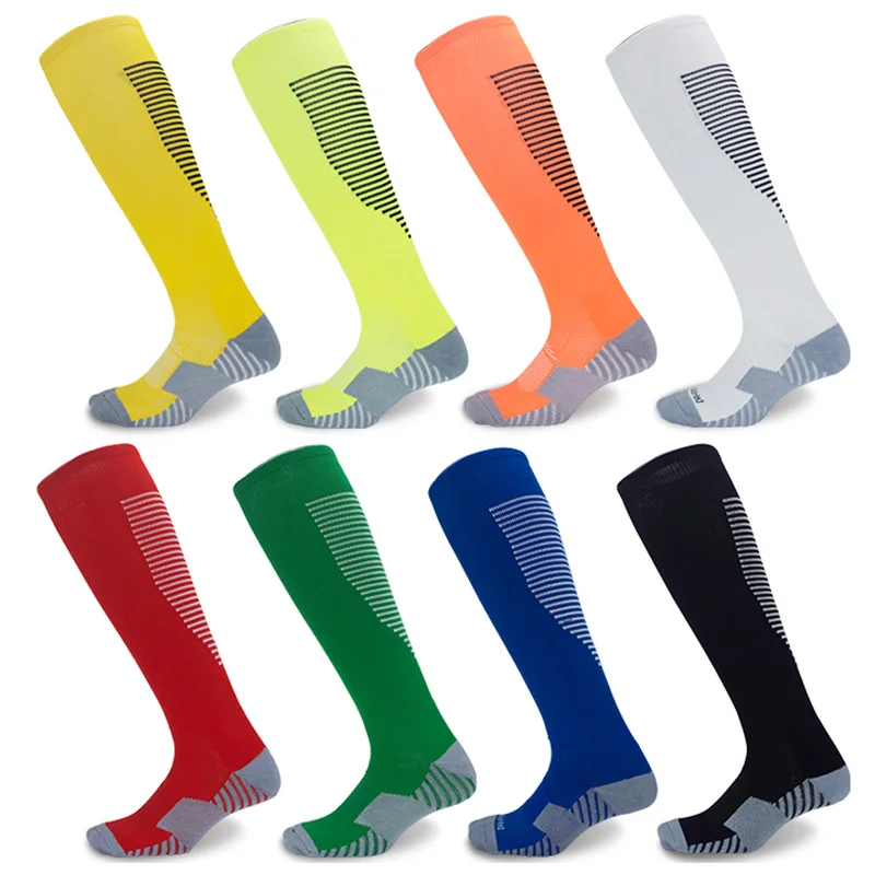 Adult Soccer Socks For Men Outdoor Sports Long Stocking Polyester