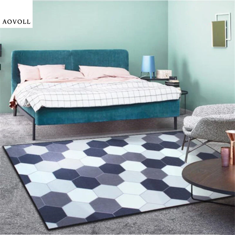 

AOVOLL 2018 New Nylon Soft Carpets For Living Room Bedroom Kid Room Rugs Home Carpet Floor Door Mat Large Fashion Hot Area Rug