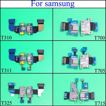 

YuXi For Samsung Galaxy Tablet Tab T311 310 T325 T700 T705 T715 USB Dock Connector Port Charger Board Charging Flex Cable Mic