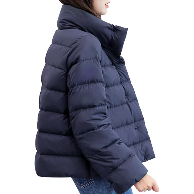 Wipalo Plus Size Stand Collar Long Sleeve Packable Lightweight Women Coat Waterproof Parka Jacket Winter 2018 Outwear Clothing