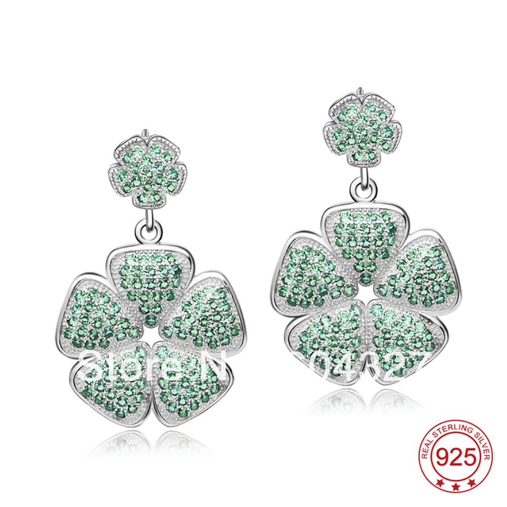 Free Shipping NEW Pure 925 Sterling font b Silver b font font b Earrings b font