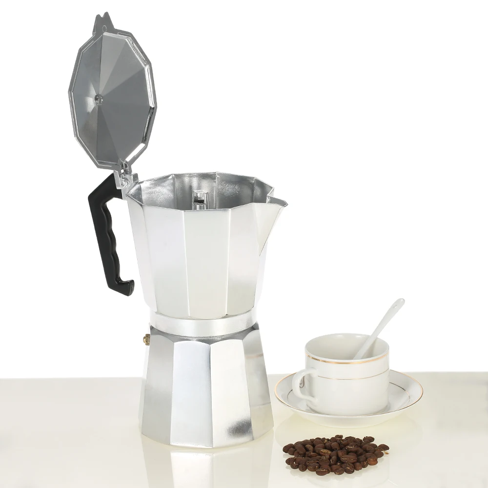 Алюминиевый кофейник 3Cup/6Cup/9Cup/12Cup кофеварка эспрессо Перколятор плита Mocha горшок