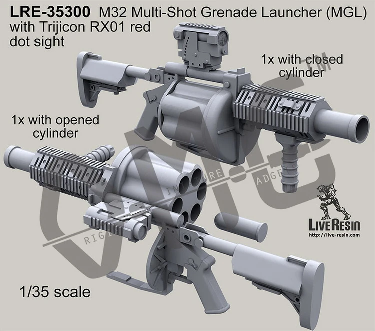ライブ樹脂 Lre 1 35 M32 マルチショットグレネードランチャー Mgl Trijicon Rx01 赤ドットサイト Model Building Kits Aliexpress ライブ樹脂 Lre 1 35 M32 マルチショットグレネードランチャー Mgl Trijicon Rx01 赤ドットサイト Model Building Kits Aliexpress