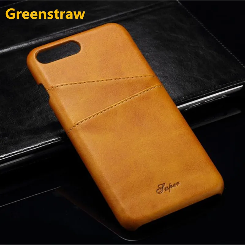 

sFor iPhone 8 Case Greenstraw Leather Luxury Wallet Card Slots Soft Back Cover For iPhone 7 8 Plus Case Capa Fundas For iPhone 7