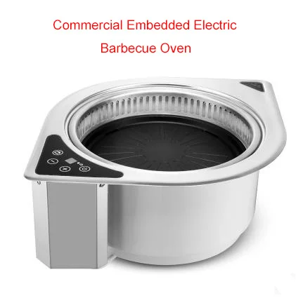 Коммерческий встроенный электрический гриль электрическая печь для барбекю дальняя инфракрасная жаровня для барбекю/Корейский самообслуживания барбекю машина GER-2000DCT