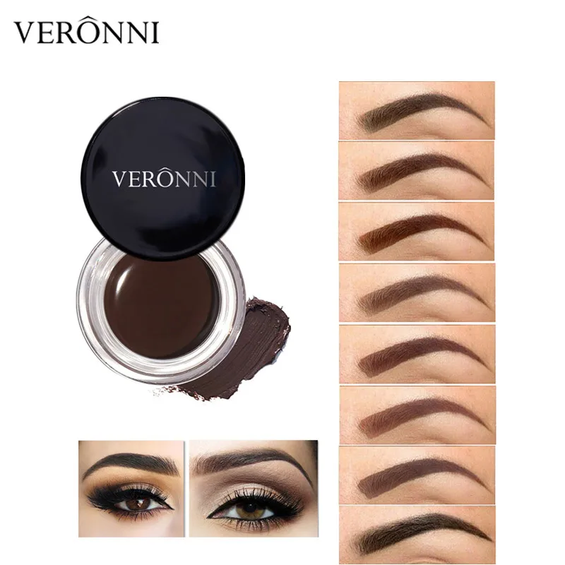 

VERONNI Eyebrow Enhancers Gel Cream 8 Colors 3D Natural Makeup EyeBrow Tint microblading tattoo Eye brow Waterproof Gel