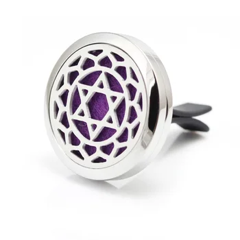 

2017 New 30mm Stainless Steel Yoga Chakra with Vent Auto Aromatherapy/Essential Oil Diffuser Perfume Locket Clip for Car