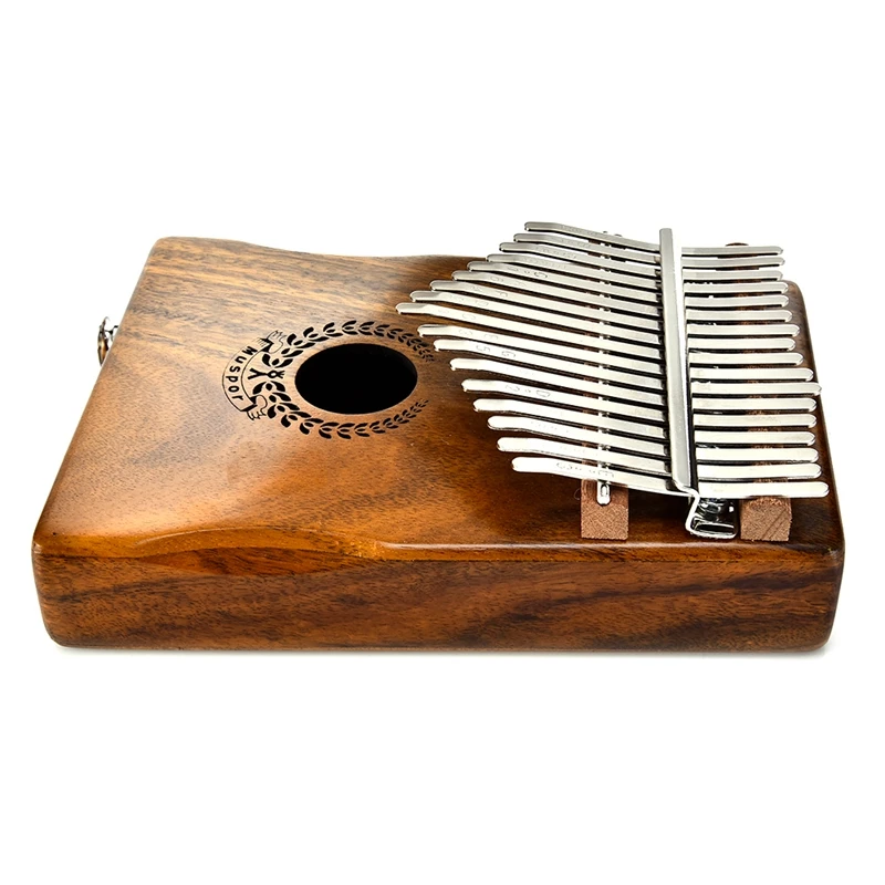 Kalimba 17 Keys Thumb Piano builts-in EVA high-performance protective box, tuning hammer and study instruction