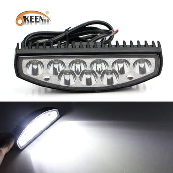

OKEEN 1pcs Universal 27w Led Work Light Bar 12V Super Bright 6500K 9 LED Car Daytime Running Light Driving Fog Lamp Waterproof