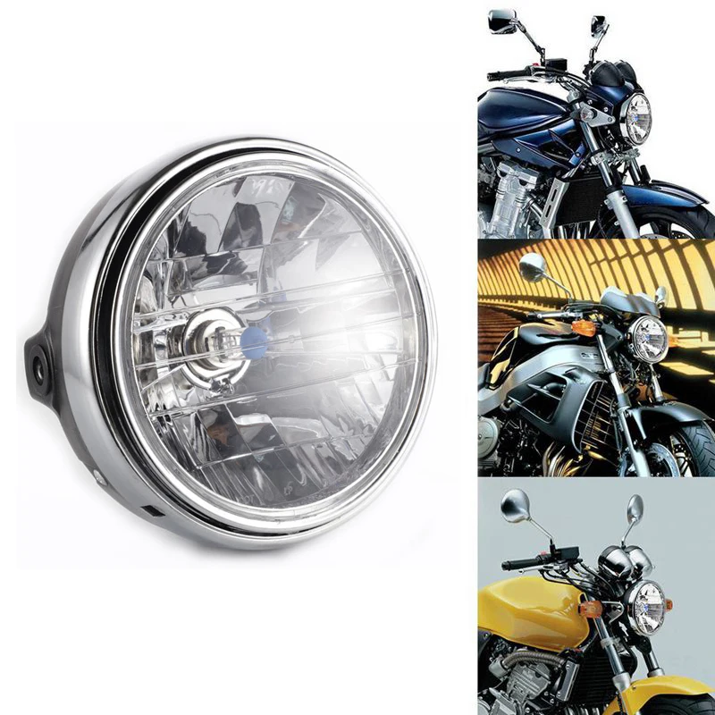 

Fit For CB400 CB750 CB1000 CB1300 7" H4 Headlight Assembly Headlamp Light