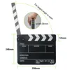Grande taille Clap Clapper Board Acrylique Effaçable À Sec Directeur TV Film Film D'action Slate Clap Coupé À La Main Prop Aimants ► Photo 1/2